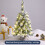 Mini Christmas Tree with LED Lights Flocked Snowy Design 2