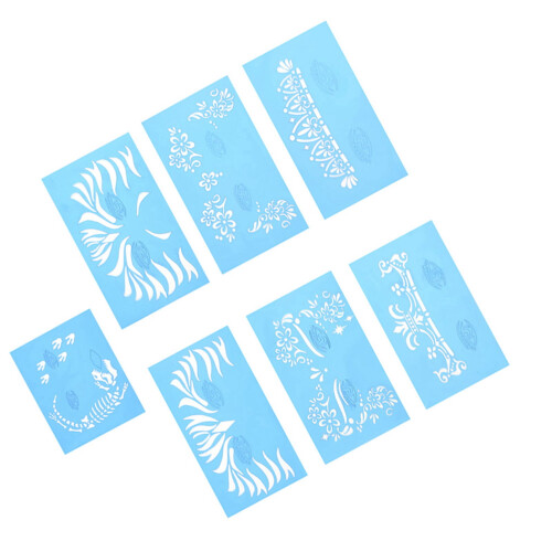 Face Paint Stencil Set Reusable 7 Pieces 2