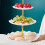 Cupcake Stand 3-Tier Serving Tray for Desserts and Fruit 6