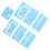 Face Paint Stencil Set Reusable 7 Pieces 4