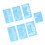 Face Paint Stencil Set Reusable 7 Pieces 7