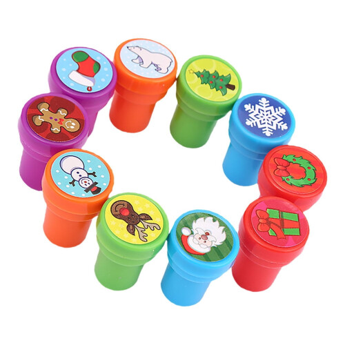 10 Ștampile de desene animate de Crăciun pentru copii DIY 1