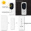 Wireless Doorbell Kit Solar Button Plug-In Chime 4 Volume 6