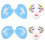 Face Paint Stencil Set 7 Styles Reusable 3