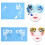 Face Paint Stencil Set 7 Styles Reusable 5