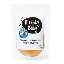 Organic Kombucha SCOBY & Fresh Starter Tea by Blighty Booch | Powerful Live Culture Home Brew Kit | Vegan, Raw & Unpasteurized