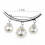 Pearl Charm Brooch with Fixed Strap Silver 4