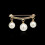 Pearl Charm Brooch with Fixed Strap Silver 6