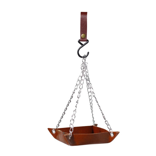 Hanging Bird Feeder Tray Rectangular 5.74x5.74x1.41 in 1