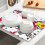 Tapis égouttoir Hello Kitty pour plan de travail, en microfibre, à absorption rapide. 3