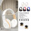 Bluetooth over-ear hoofdtelefoon A6S met ruisonderdrukking 3