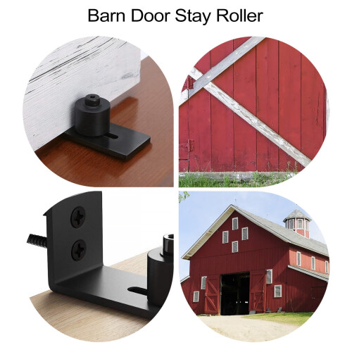Barn Door Floor Guide Swing Stop Carbon Steel Bottom Roller 1