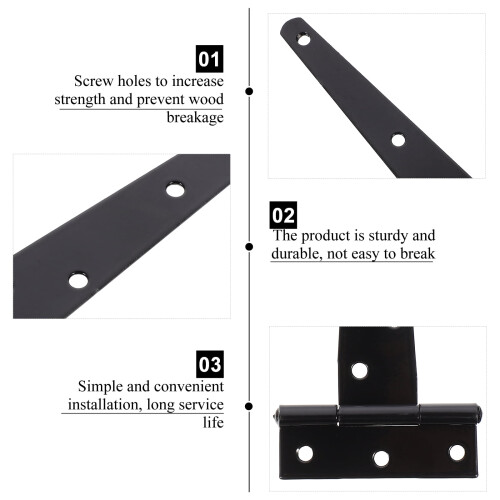 Heavy Duty Triangular Safe Hinge Outdoor Low-Carbon Steel 2