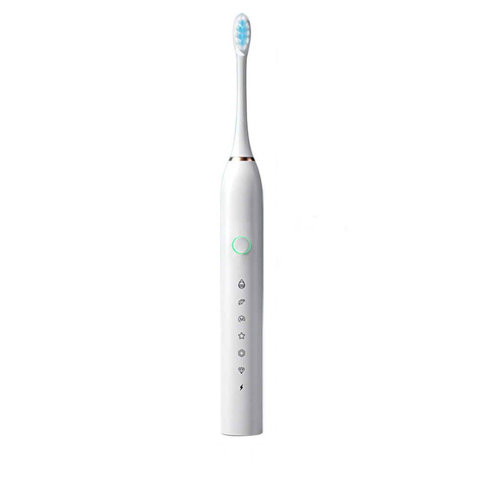 Electric Toothbrush with 8 Brush Heads and Wireless Charging