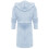 Women's Terry Cloth Hooded Bathrobe Blue Lightweight Soft 6