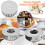 Stainless Steel Teapot Warmer with Candle Holder 6