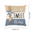 Summer Letter Decorative Pillow Set Scallop Print Multicolor 2