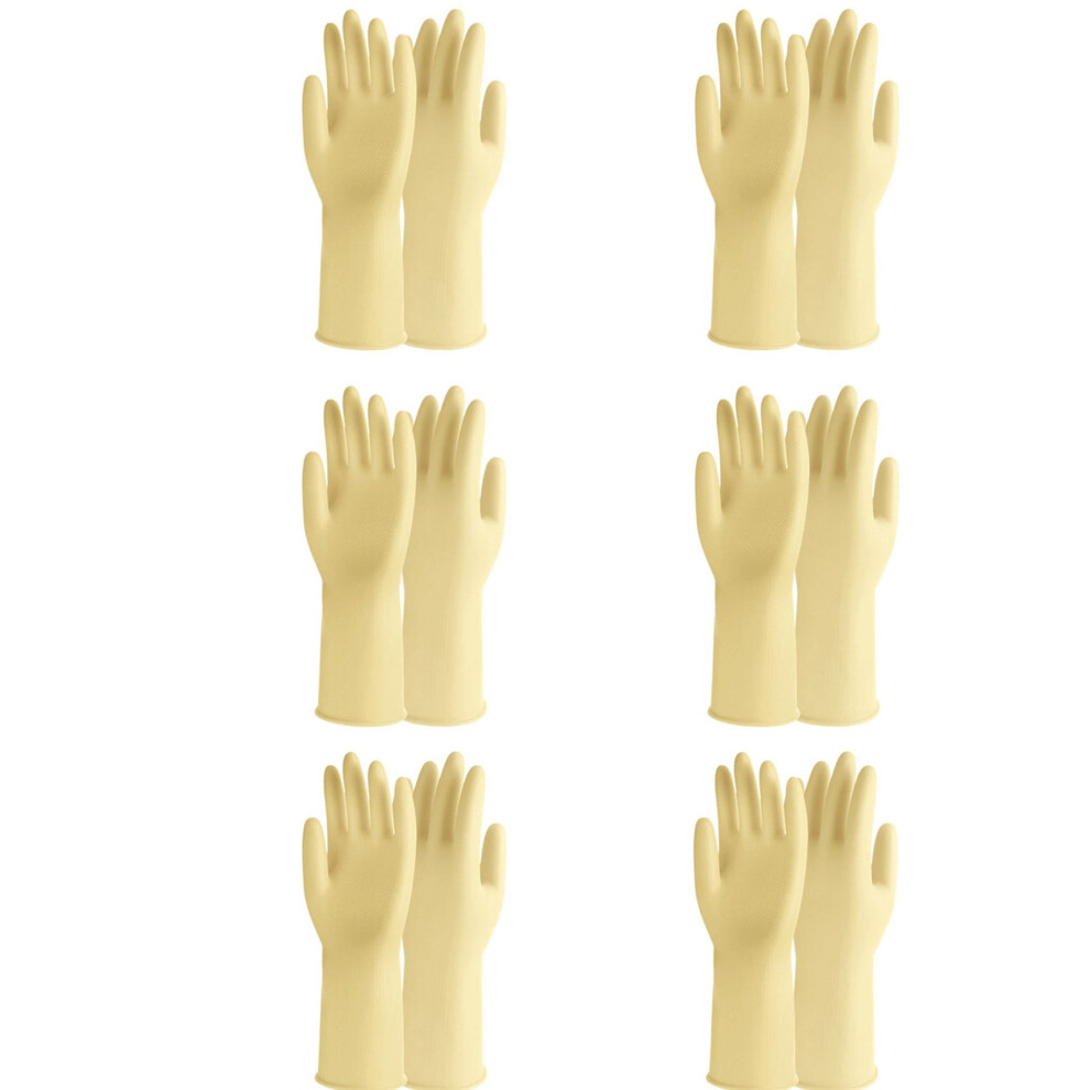Rubber cleaning gloves long cuff kitchen dishwashing