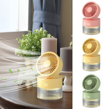 Ventilador de mesa pequeno em promoção. Umidificador dobrável Miayilima Mini com ventilador (em linha) CA. Ventilador de mesa CA.