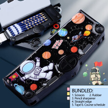 Quinlirra Back to School Pencil Case Double Layer