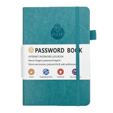 Quinlirra Password Book, English Address & Telephone Book, Border Dedicated Notebook, Keeper Logbook for Password Organization, Compatible with
