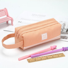 Quinlirra pencil box pink plastic double-layer large