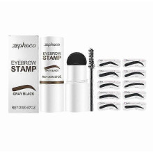 Zephoco Gray Black Eyebrow Print Set Eyebrow Beauty Makeup Natural Coloring Decoration Filling Eyebrow Not Easy To Smudge