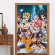 Perdea de ușă Fairy Tail pentru ușă, perdea opacă pentru fereastră cu imprimeu, perdea pentru separator de cameră, tapiserie, decor pentru