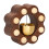 Brass Dopamine Doorbell Solid Wood 2.8x3 Inch 1