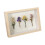 Shadow Box Frame linen brown 10x8 in deep wood glass 1