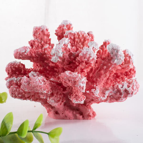 Pink Coral Aquarium Decoration 1 Piece