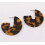 Tortoise Shell Hoop Earrings for Women Large Circle 6