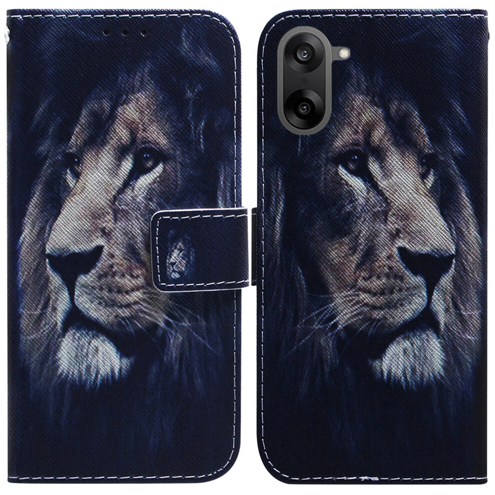 (Lion) For Oneplus Nord Ce5 5G / Ace 5 Racing 5G Wallet Case Pattern Print Leather Phone Cover 6914294316300