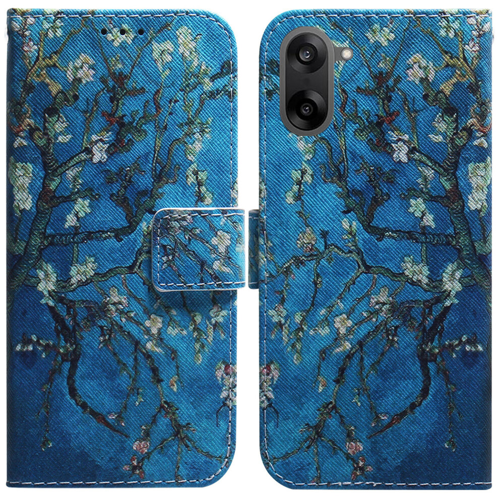 (Apricot Flowers) For Oneplus Nord Ce5 5G / Ace 5 Racing 5G Wallet Case Pattern Print Leather Phone Cover 6914292083877