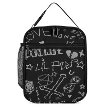 Lil Peep Cry Baby Tragbare Isolierte Lunchtasche für Schüler, Berufstätige, Snacktasche mit großem Fassungsvermögen, hält Obst frisch