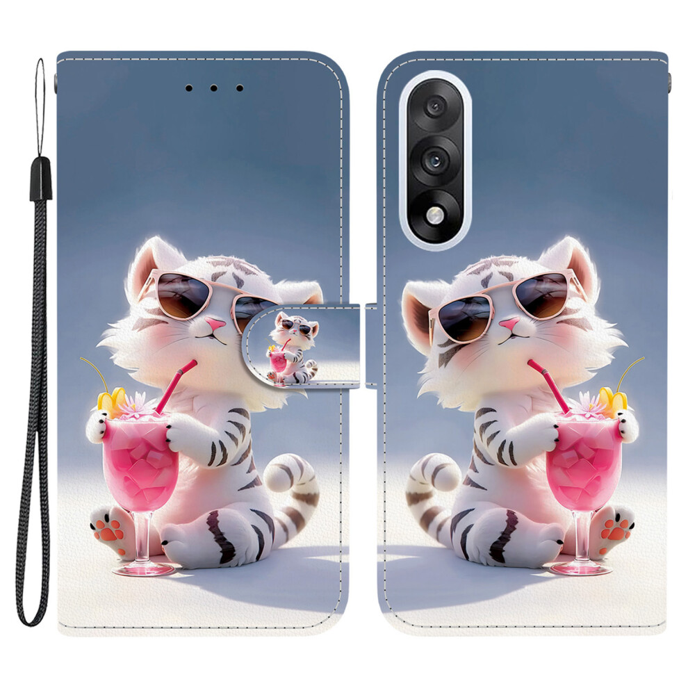(Cartoon Tiger) For Oneplus Nord 5 5G / Ace 5 Ultra 5G Case Pattern Printing Leather Flip Wallet Phone Cover With Lanyard 6914290450787