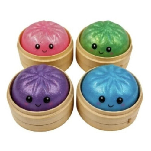 Stress Relief Dumpling Squishy Sparkle Mystery Box, Multicolor Squeeze Toy 2