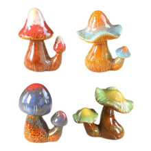 Mushroom Toilet Screw Cover Caps Porcelain 4 pcs
