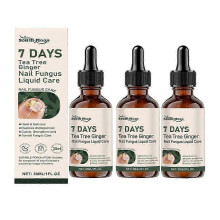 1-3pcs 7 Days Teas Tree Ginger Nailfungus Treatments, Nourishing Strengthening Nails Liquid for Healthier Growth, for Finger Toe Nails