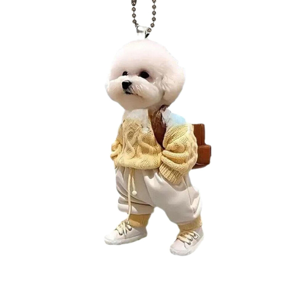 Acrylic 2D Dog Car Hanging Ornament 1 Piece 972700226281