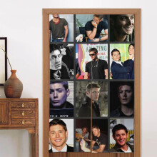 Jensen Ackles ajtófüggöny ajtóhoz, mintás sötétítő függöny, szobaelválasztó függöny, gobelin lakberendezés, 86 cm széles x 137 cm
