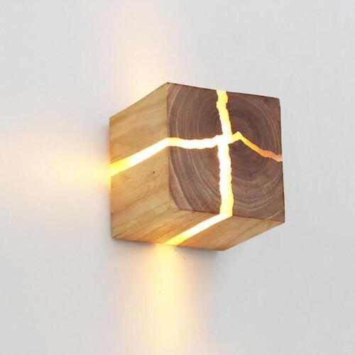Væglampe - MOTHINESSTO - LY14 - LED - Indendørs - Brun - Moderne design 1