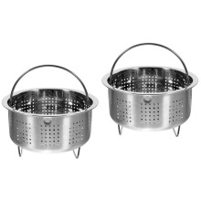 Stainless Steel Rice Steamer Basket 2 Pack