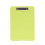 A4 Clipboard Heavy-Duty Plastic Yellow Holds 140 Sheets 2