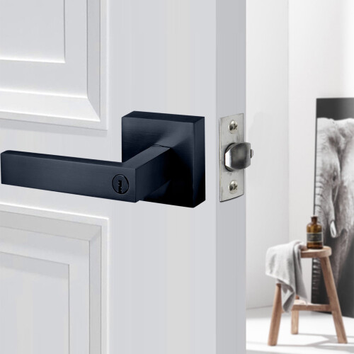 Bedroom Door Lock Solid Wood Silent Handle