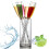 Floating Champagne Flute Glass Set 6 Cups + 1 Base 2