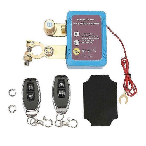 12V 240A Remote Battery Disconnect Switch, Automatic Power Off Switch