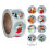 Kerststickers op rol, feestdecoratie (1 rol) 1