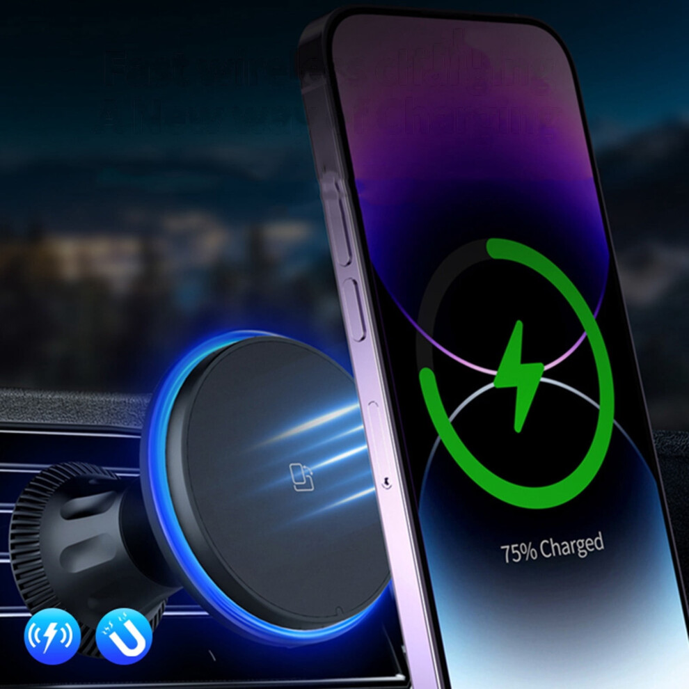Magnetic Car Wireless Charger 15W Fast Charging 908436374156