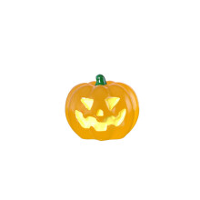 Décoration de bureau citrouille lumineuse d'Halloween (1 pièce)